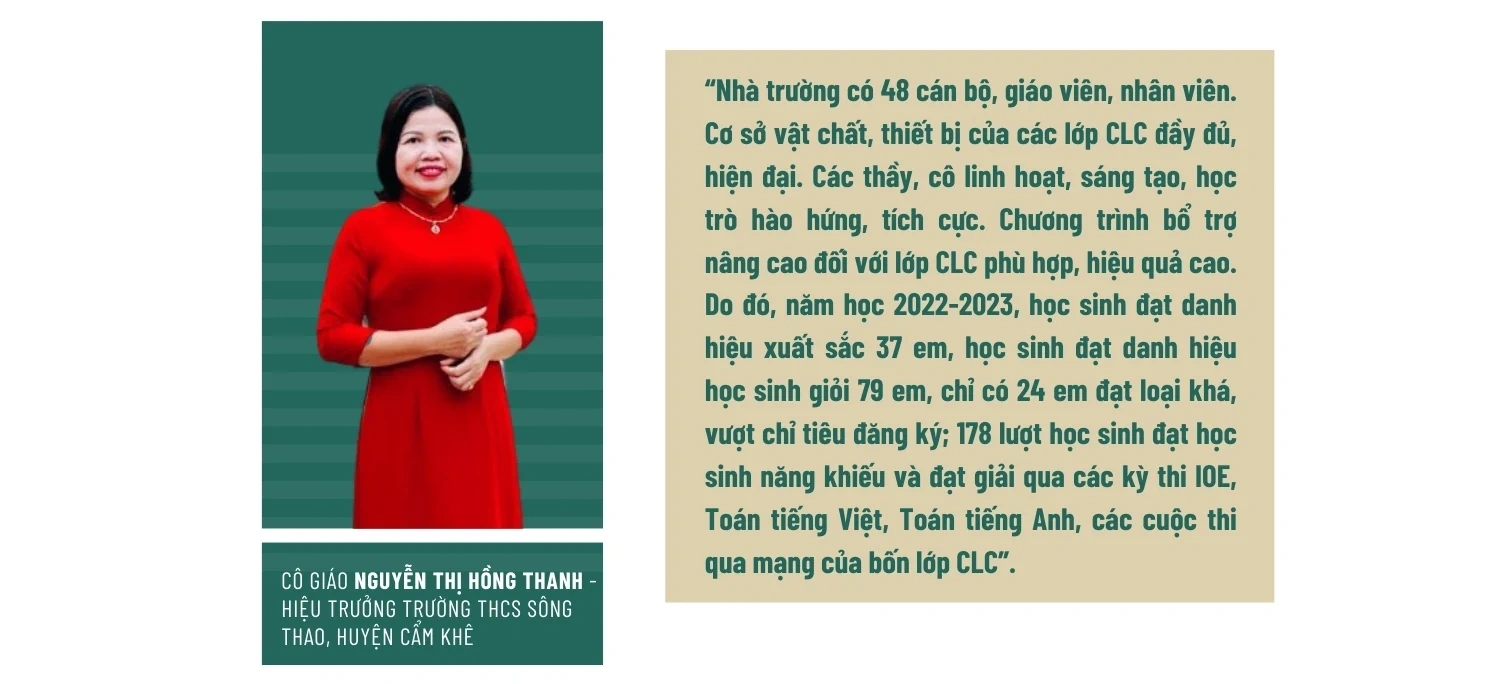 Kỳ I: Thế mạnh của lớp chất lượng cao