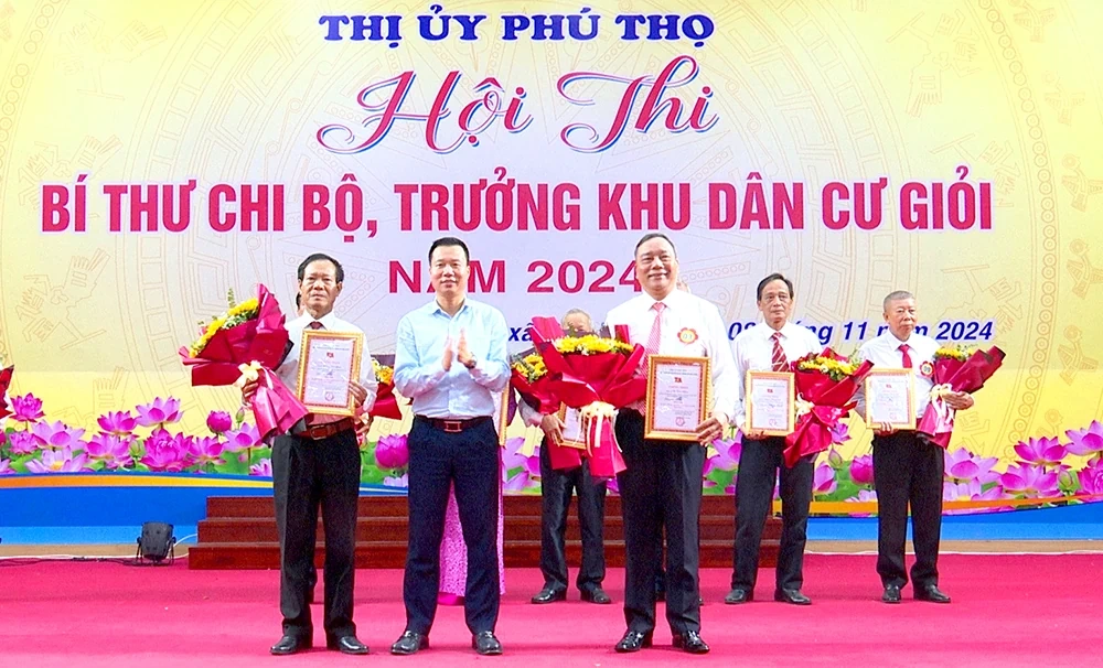 Thị ủy Phú Thọ tổ chức Hội thi Bí thư Chi bộ giỏi năm 2024