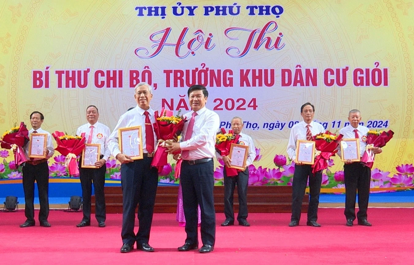 Thị ủy Phú Thọ tổ chức Hội thi Bí thư Chi bộ giỏi năm 2024