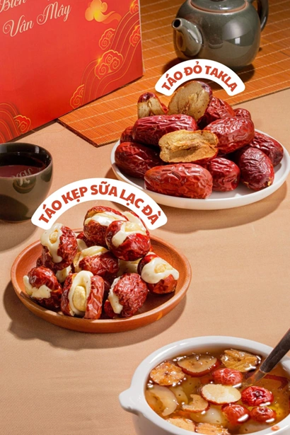 Táo đỏ kẹp sữa lạc đà nhân hạt điều có gì đặc biệt mà khiến netizen thích mê