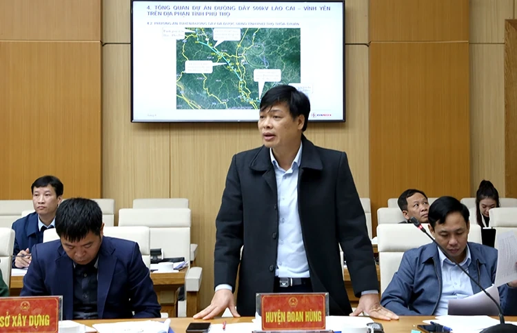 Tăng cường công tác phối hợp triển khai Dự án Đường dây 500kV Lào Cai - Vĩnh Yên