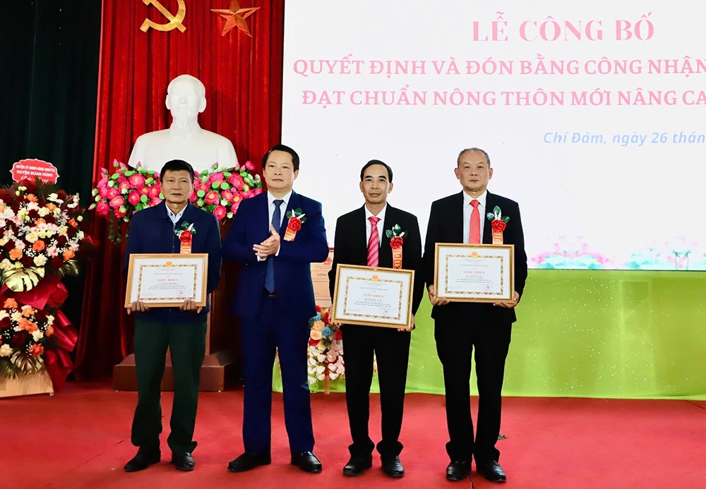 Đoan Hùng có xã đầu tiên đạt chuẩn NTM nâng cao năm 2024