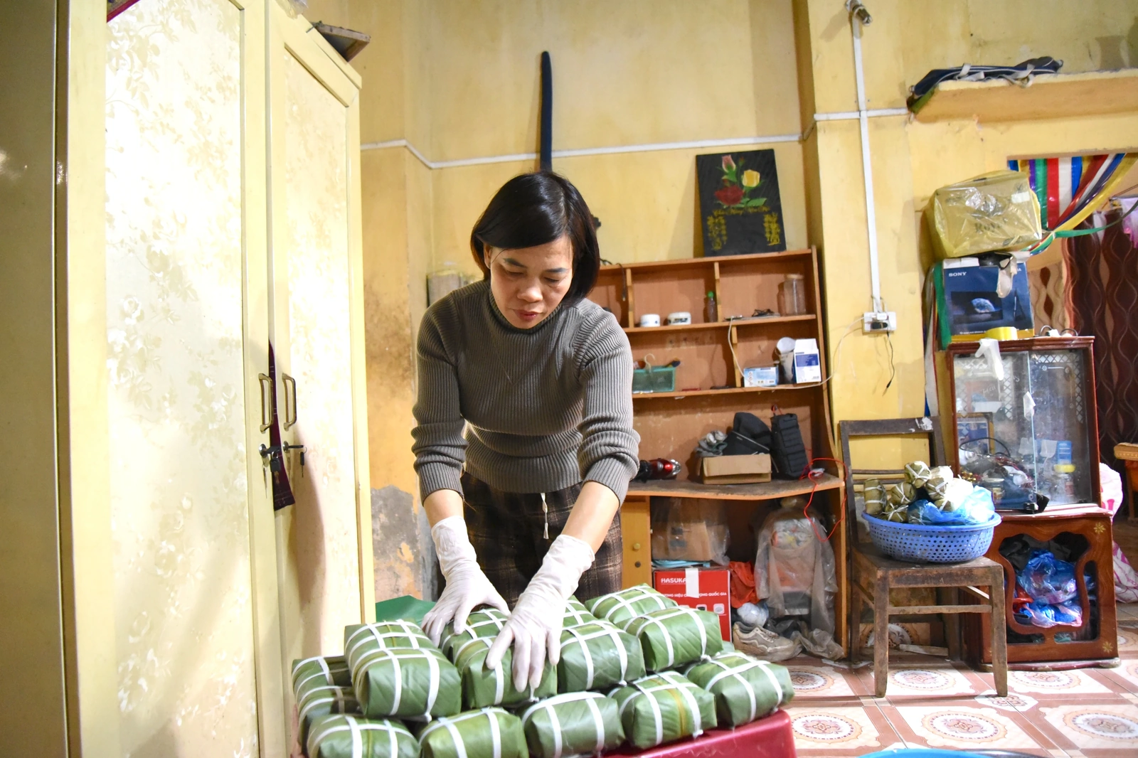 The Traditional Tet Fragrance in Hung Hoas Banh Chung