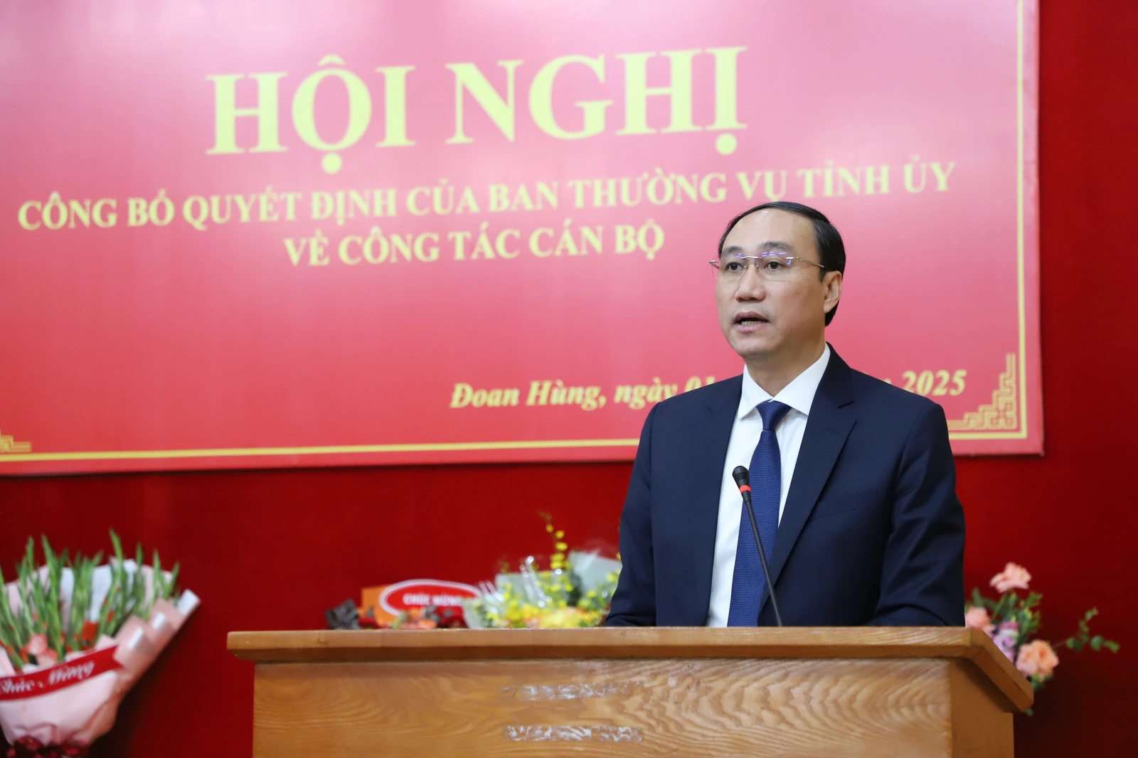 Công bố các quyết định của Tỉnh uỷ Phú Thọ về công tác cán bộ huyện Đoan Hùng