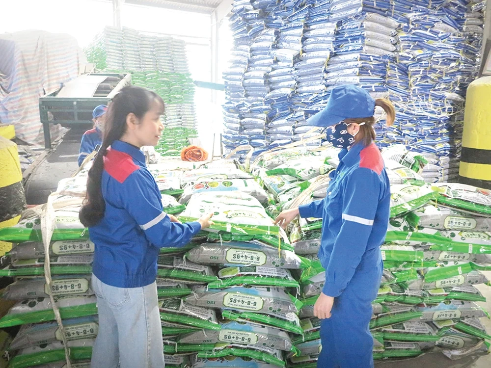 Đẩy mạnh phong trào thi đua trong nữ công nhân lao động