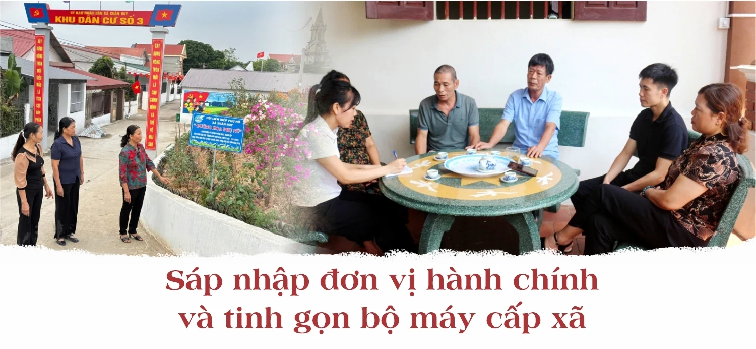 Sáp nhập đơn vị hành chính và tinh gọn bộ máy cấp xã