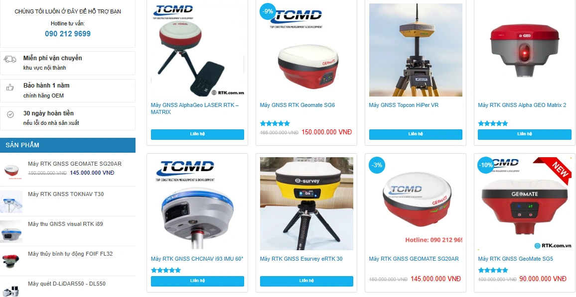 TCMD Việt Nam - Nhà phân phối thiết bị trắc địa giải pháp đo đạc chính xác