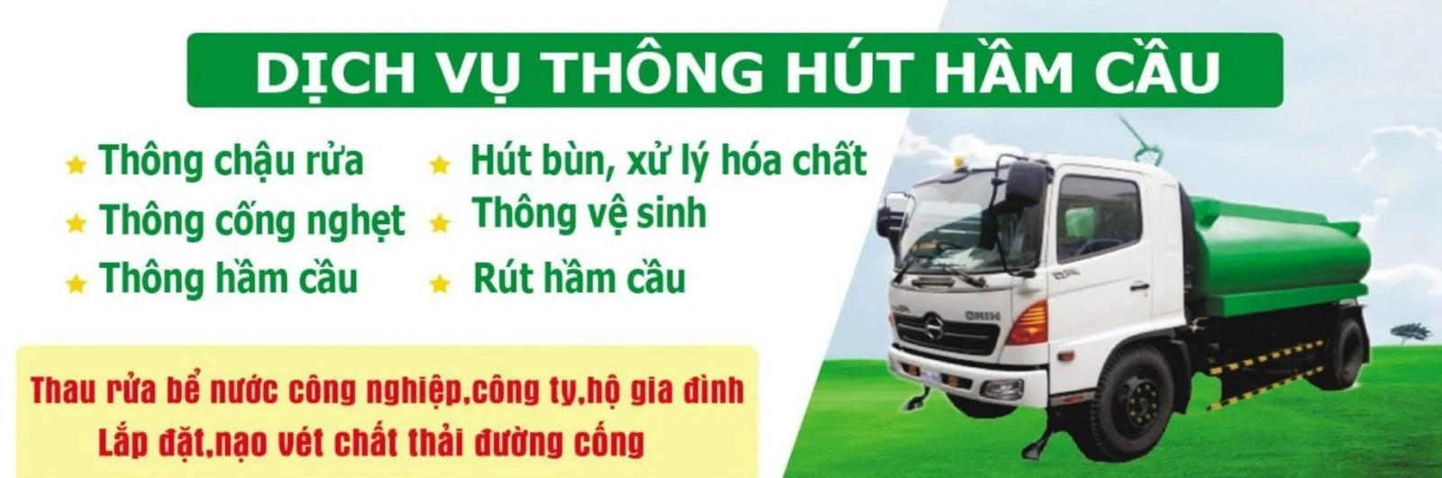 Hút bể phốt tại Phú Thọ - Môi Trường Xanh đồng hành cùng đô thị sạch đẹp