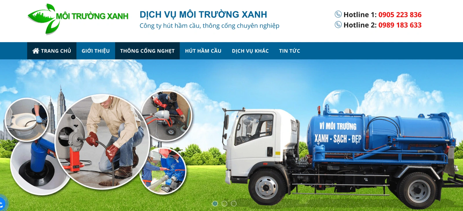 Hút bể phốt tại Phú Thọ - Môi Trường Xanh đồng hành cùng đô thị sạch đẹp