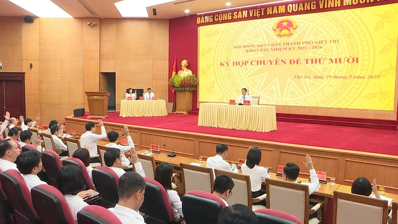 Kỳ họp chuyên đề thứ Mười, HĐND Thành phố Việt Trì khóa XXI