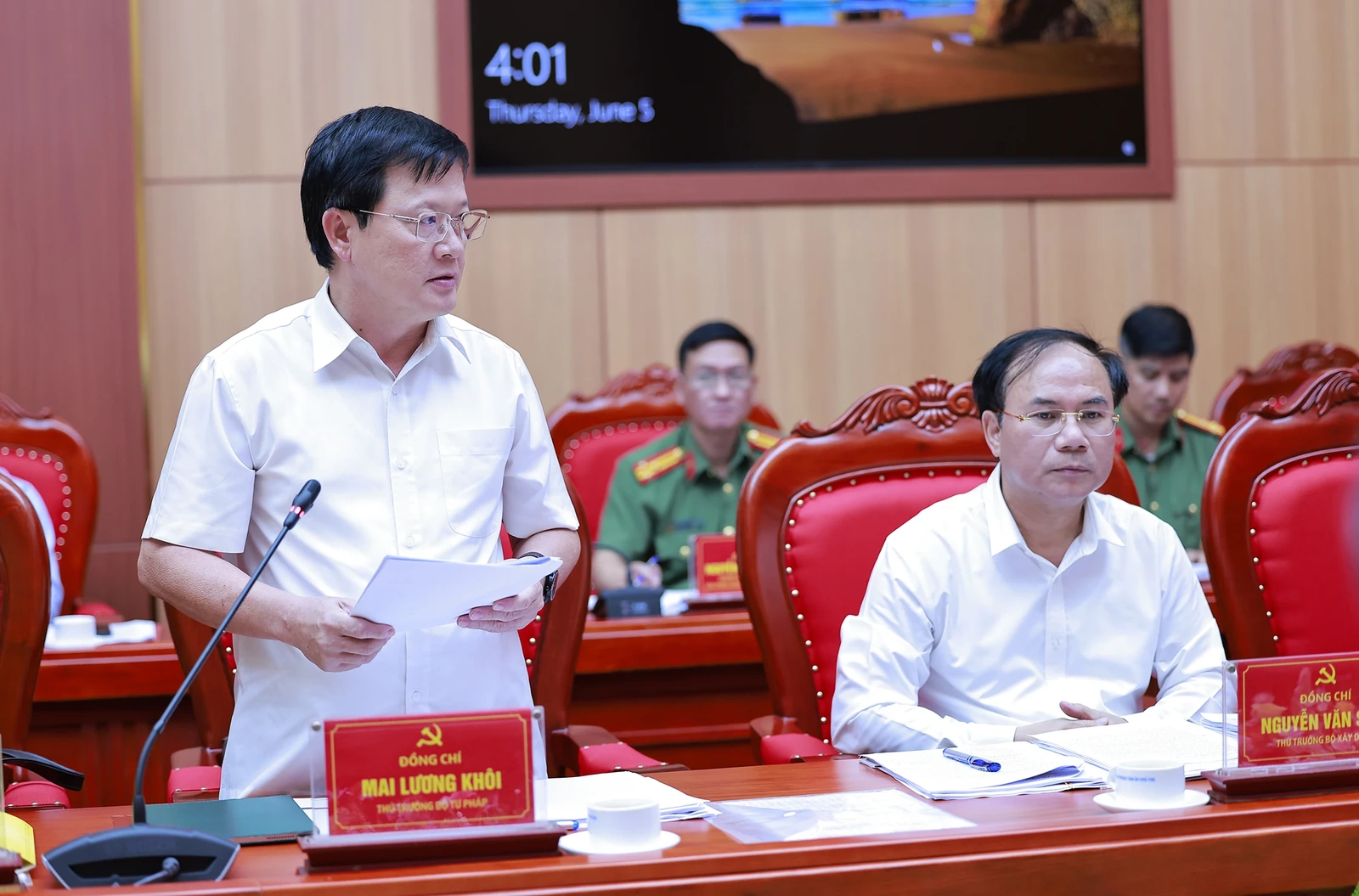 Bộ trưởng Bộ Công an Lương Tam Quang làm việc với Ban Thường vụ Tỉnh ủy Phú Thọ, Vĩnh Phúc, Hòa Bình