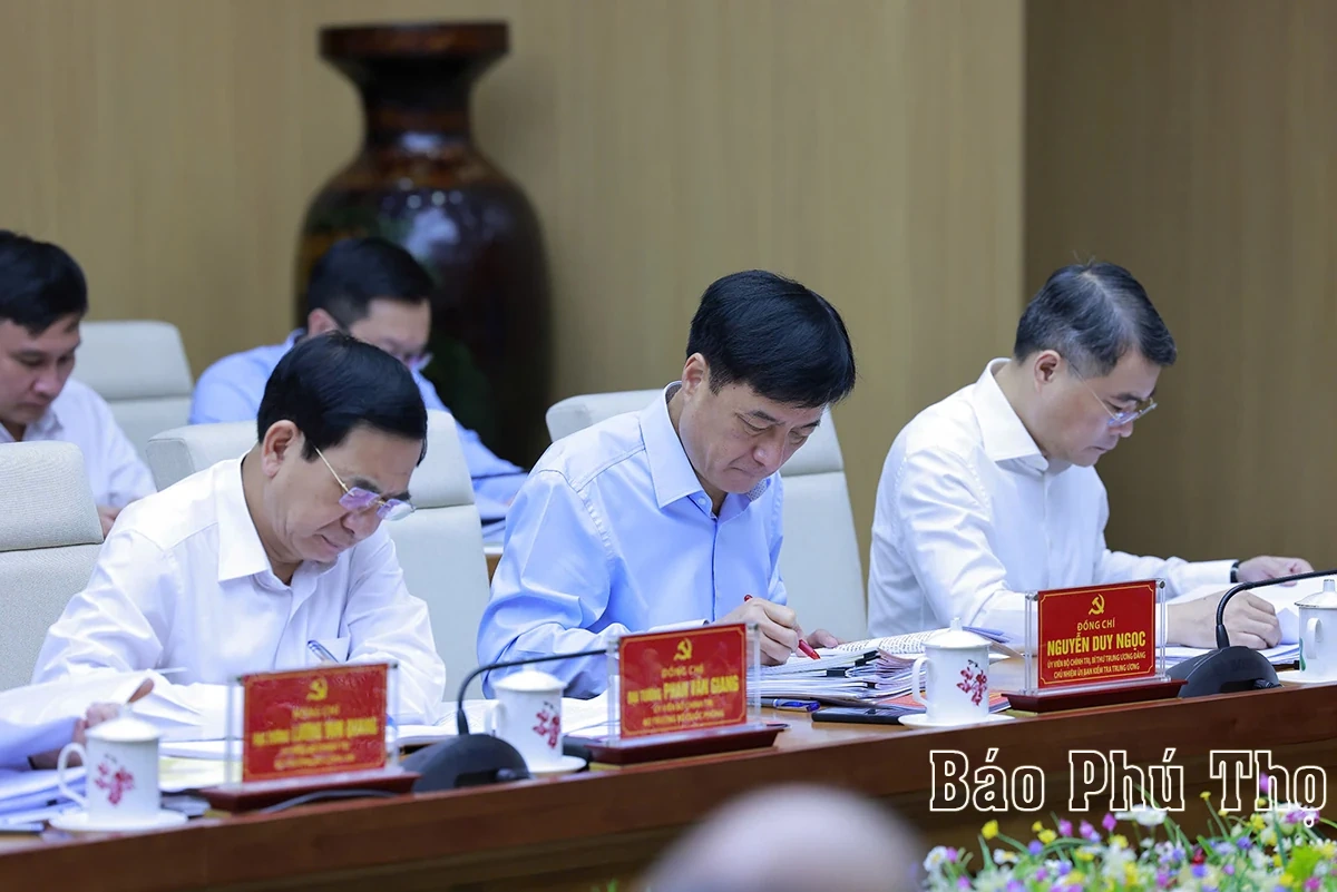 Tổng Bí thư Tô Lâm làm việc với Ban Thường vụ Tỉnh ủy Phú Thọ, Vĩnh Phúc, Hòa Bình