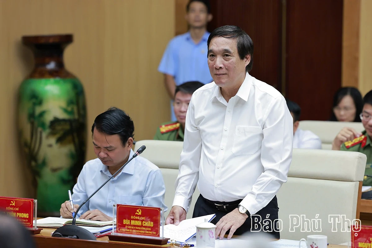 Tổng Bí thư Tô Lâm làm việc với Ban Thường vụ Tỉnh ủy Phú Thọ, Vĩnh Phúc, Hòa Bình