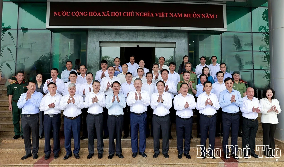 Tổng Bí thư Tô Lâm làm việc với Ban Thường vụ Tỉnh ủy Phú Thọ, Vĩnh Phúc, Hòa Bình