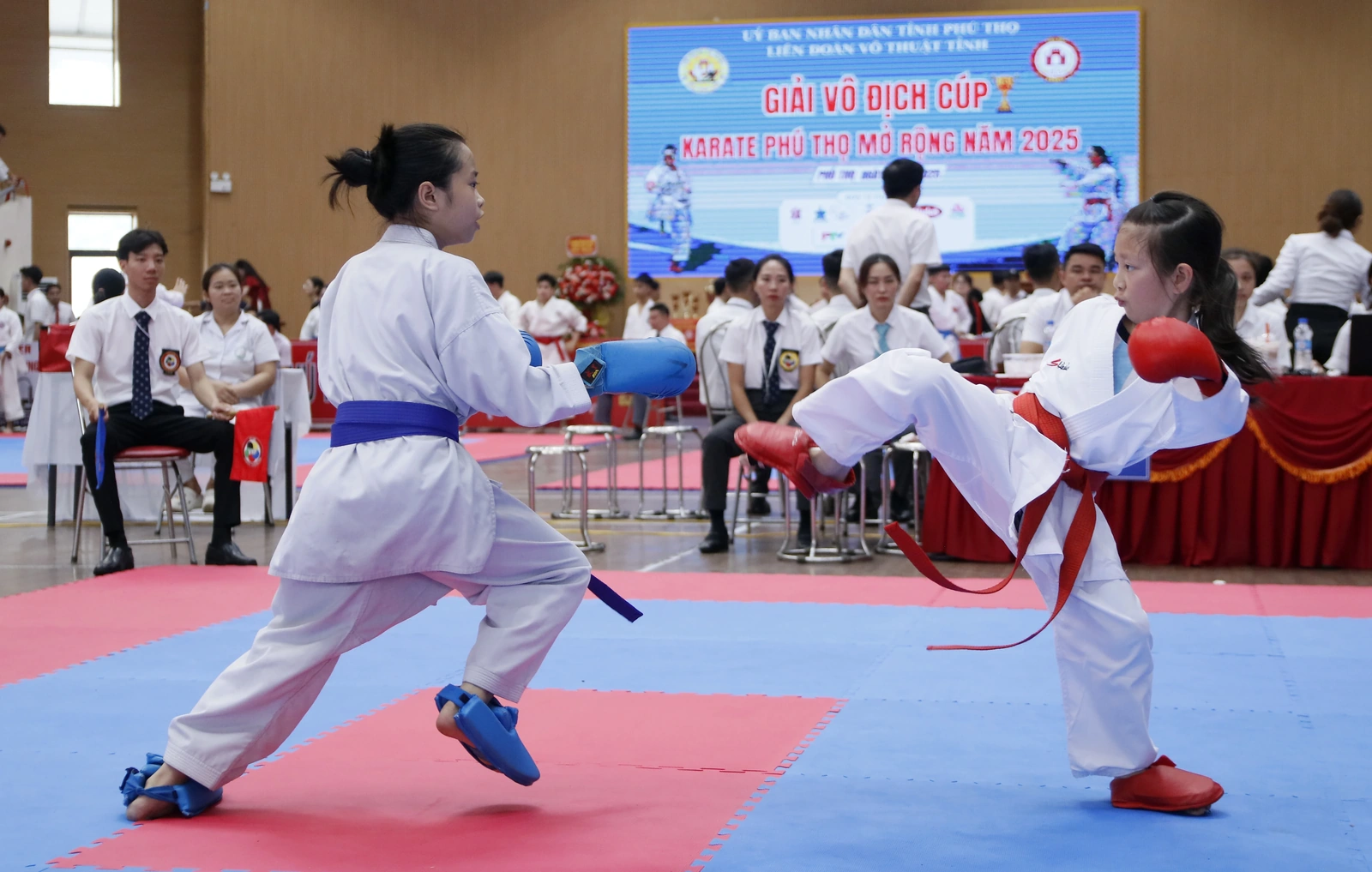 980 VĐV tham dự Giải Vô địch Cúp Karate Phú Thọ mở rộng năm 2025
