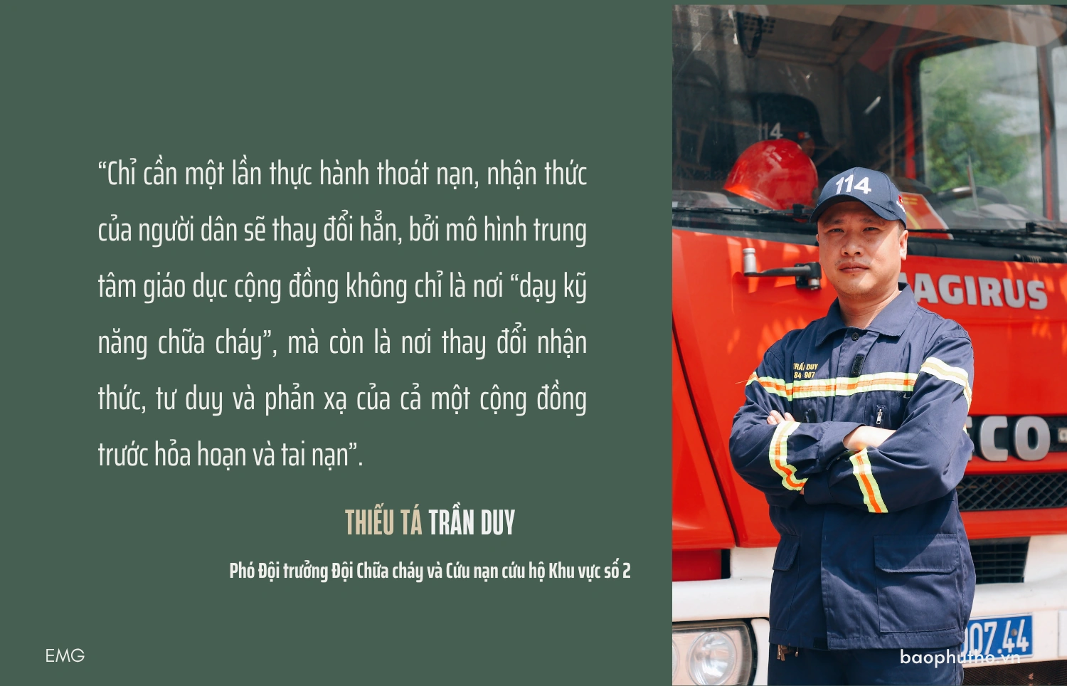 Người đưa “trường chữa cháy, cứu hộ” về Phú Thọ