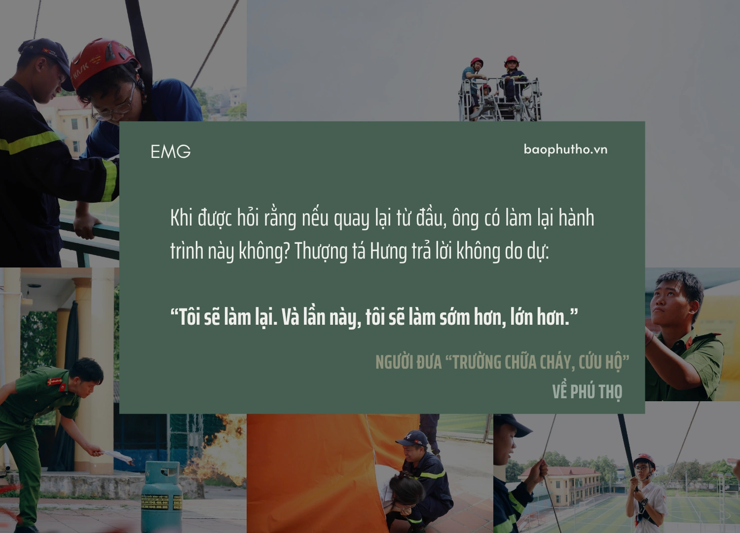 Người đưa “trường chữa cháy, cứu hộ” về Phú Thọ