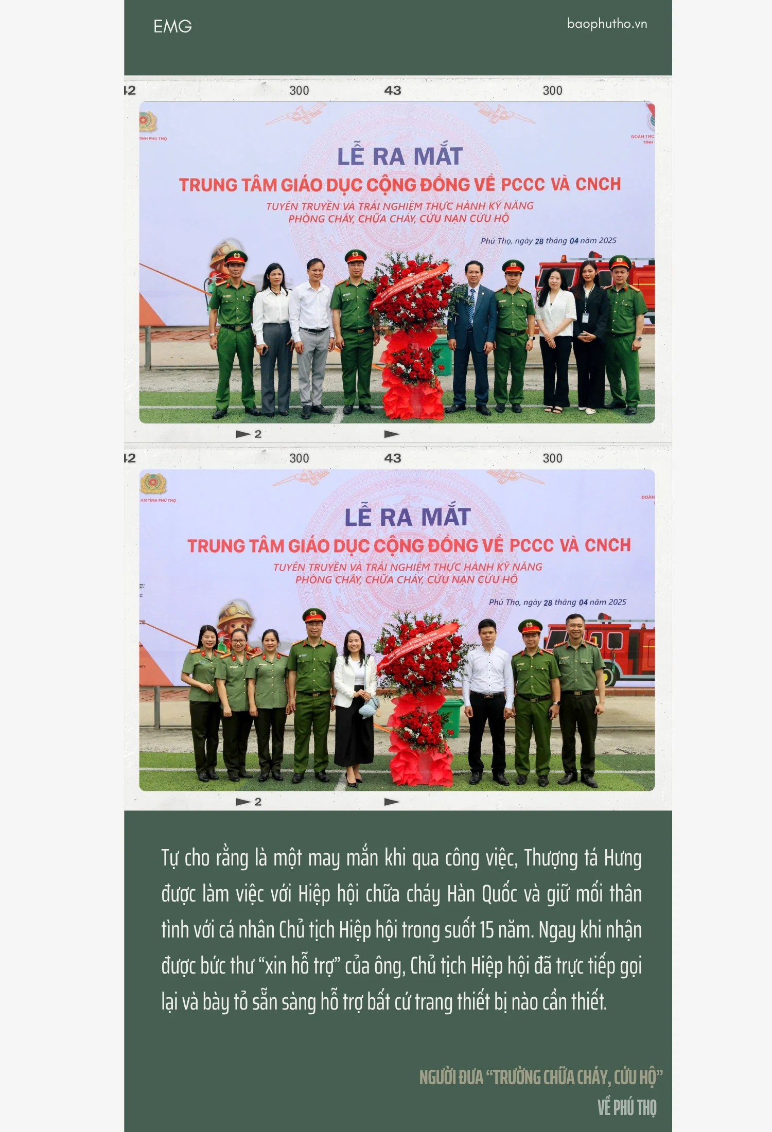 Người đưa “trường chữa cháy, cứu hộ” về Phú Thọ