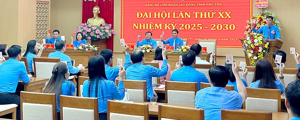 Đại hội đại biểu Đảng bộ Liên đoàn Lao động tỉnh nhiệm kỳ 2025 - 2030