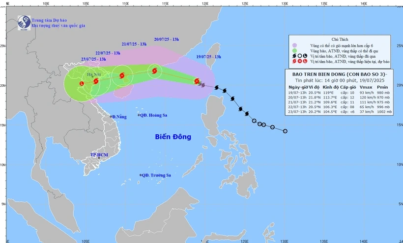 Bão số 3 mạnh, di chuyển nhanh, hoàn lưu rộng, không chủ quan trong ứng phó