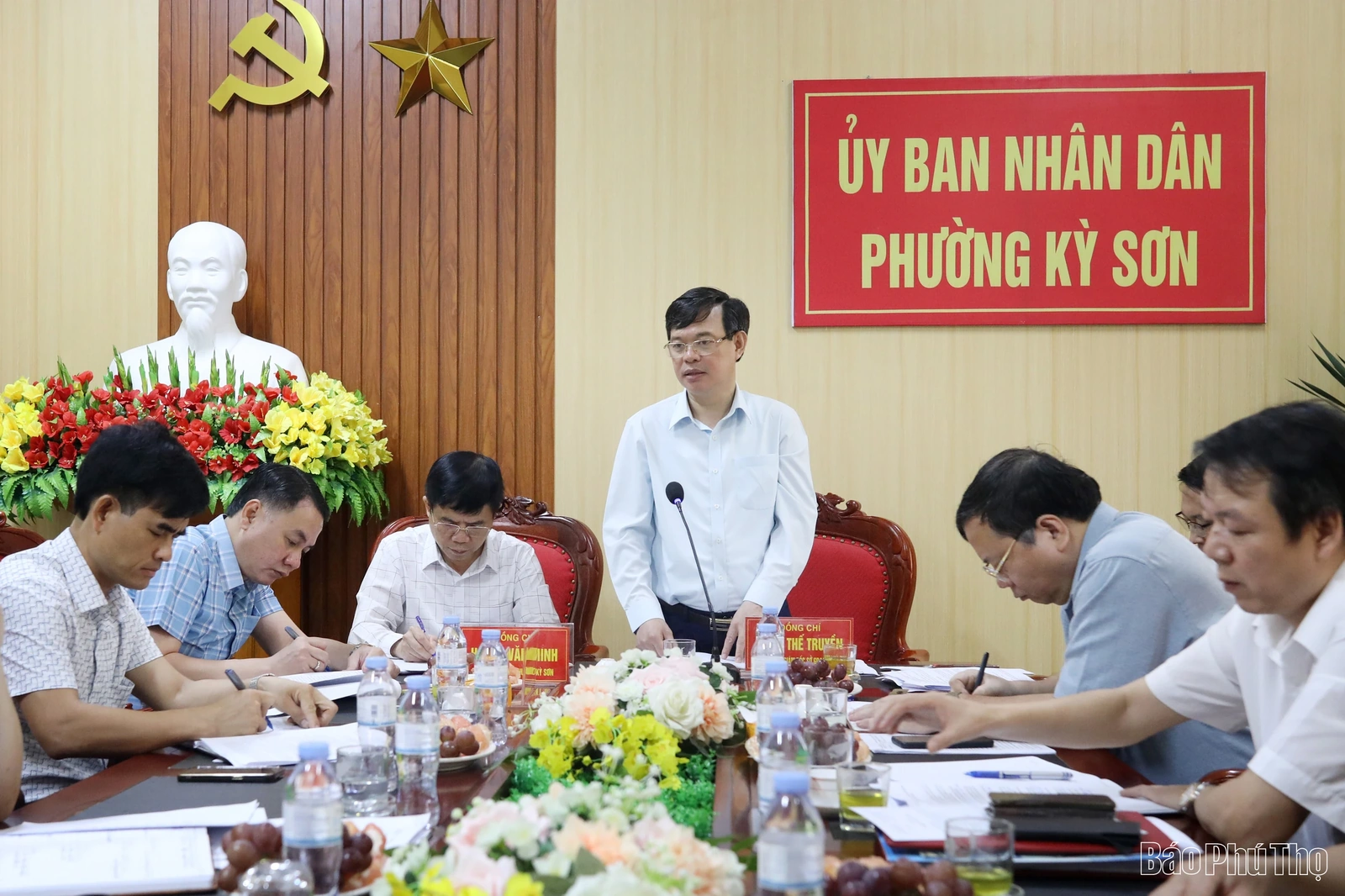 Sở GD&ĐT làm việc với phường Kỳ Sơn về công tác giáo dục sau sáp nhập