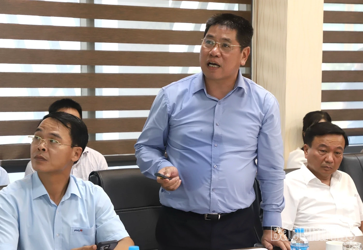 Bộ trưởng Bộ Xây dựng Trần Hồng Minh kiểm tra tình hình thực hiện Dự án tuyến đường sắt Lào Cai - Hà Nội - Hải Phòng tại tỉnh Phú Thọ