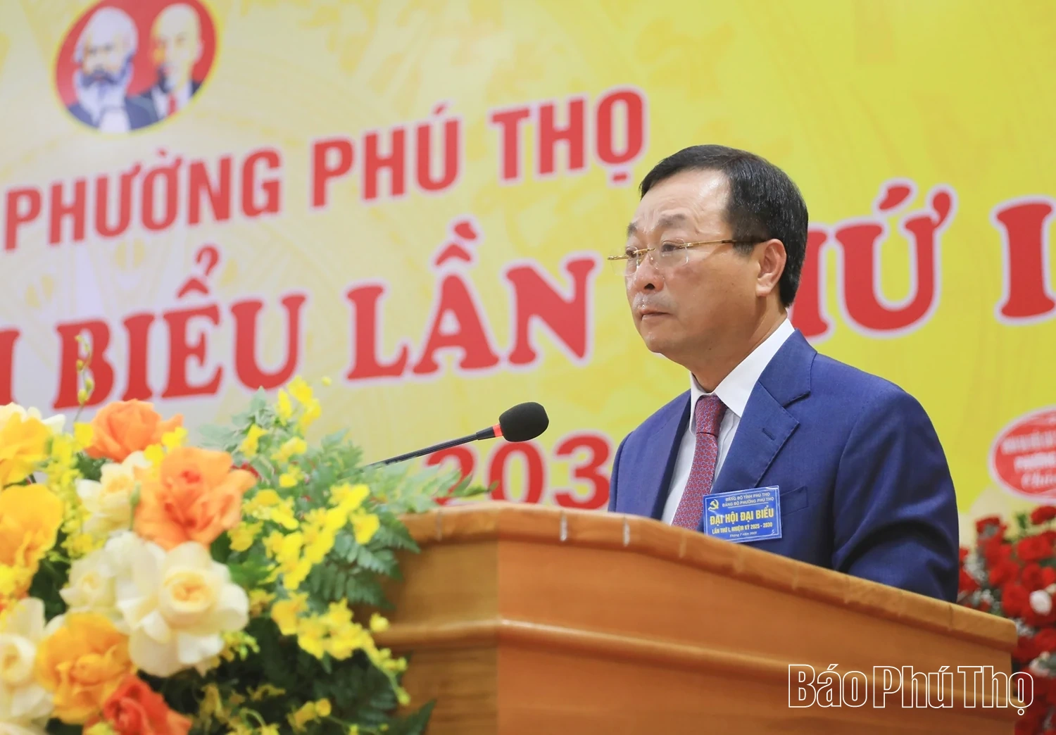 Chủ tịch HĐND tỉnh Bùi Văn Quang dự, chỉ đạo Đại hội Đảng bộ phường Phú Thọ lần thứ I