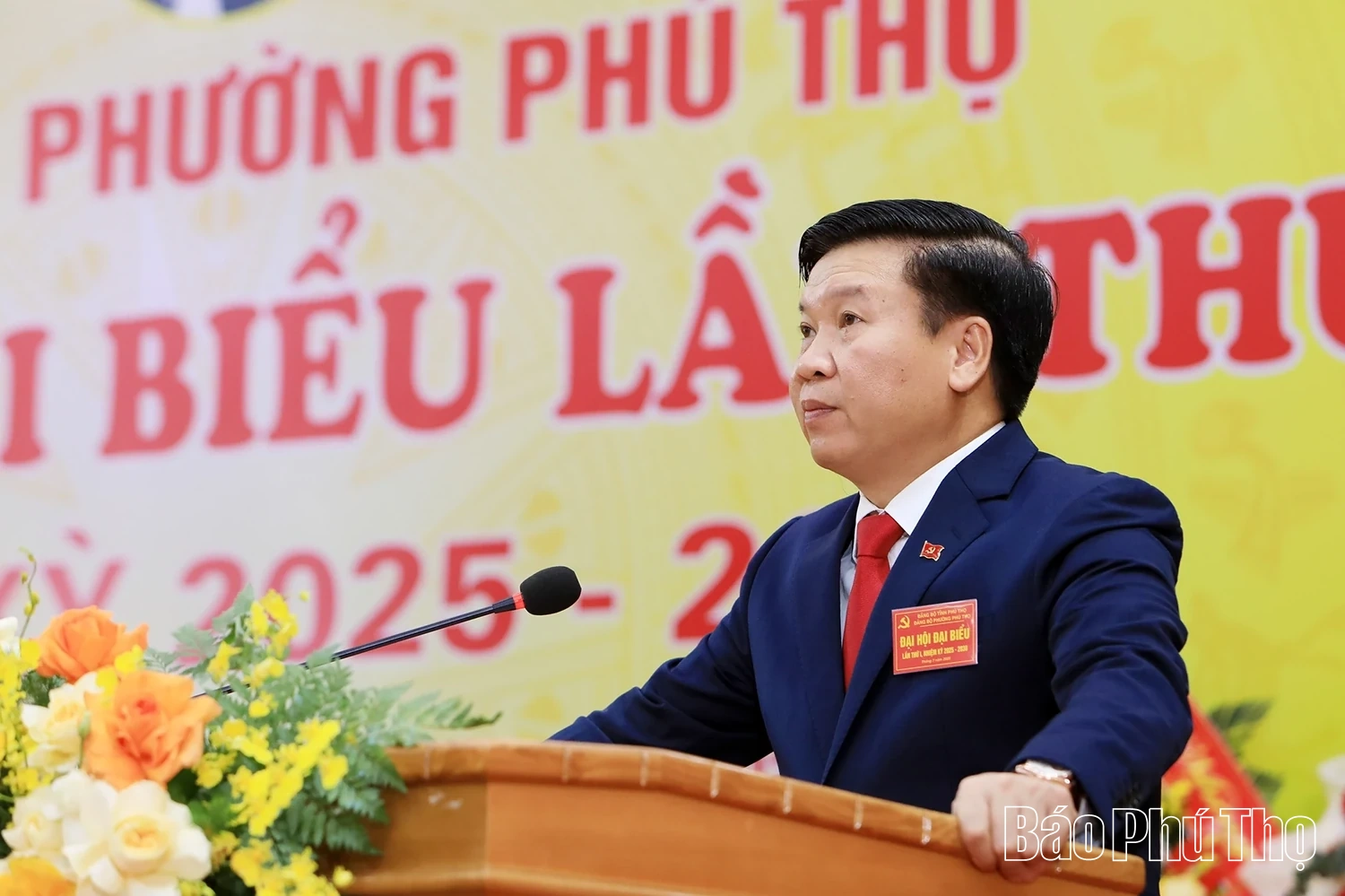 Chủ tịch HĐND tỉnh Bùi Văn Quang dự, chỉ đạo Đại hội Đảng bộ phường Phú Thọ lần thứ I