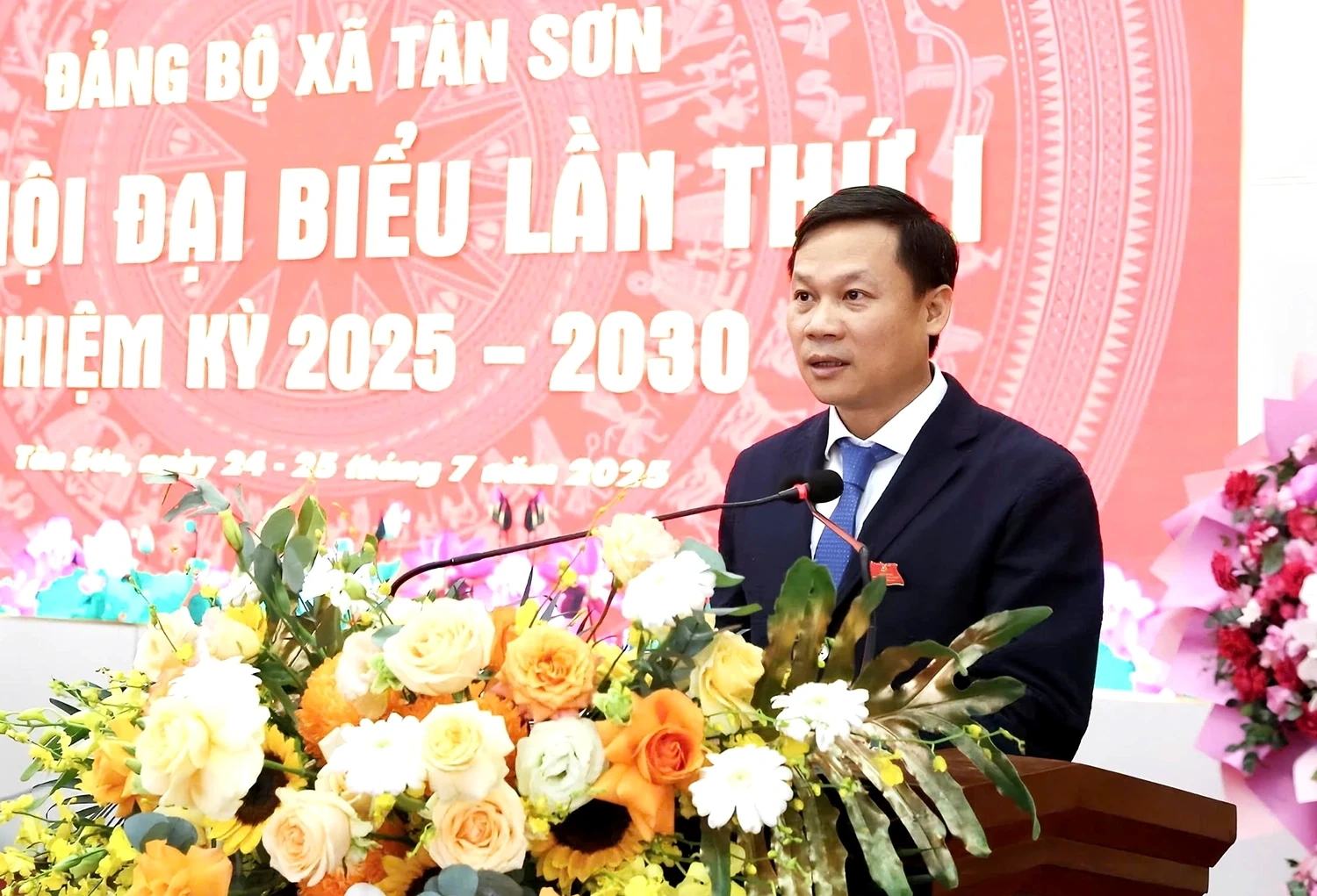 Đại hội đại biểu Đảng bộ xã Tân Sơn lần thứ I, nhiệm kỳ 2025 - 2030