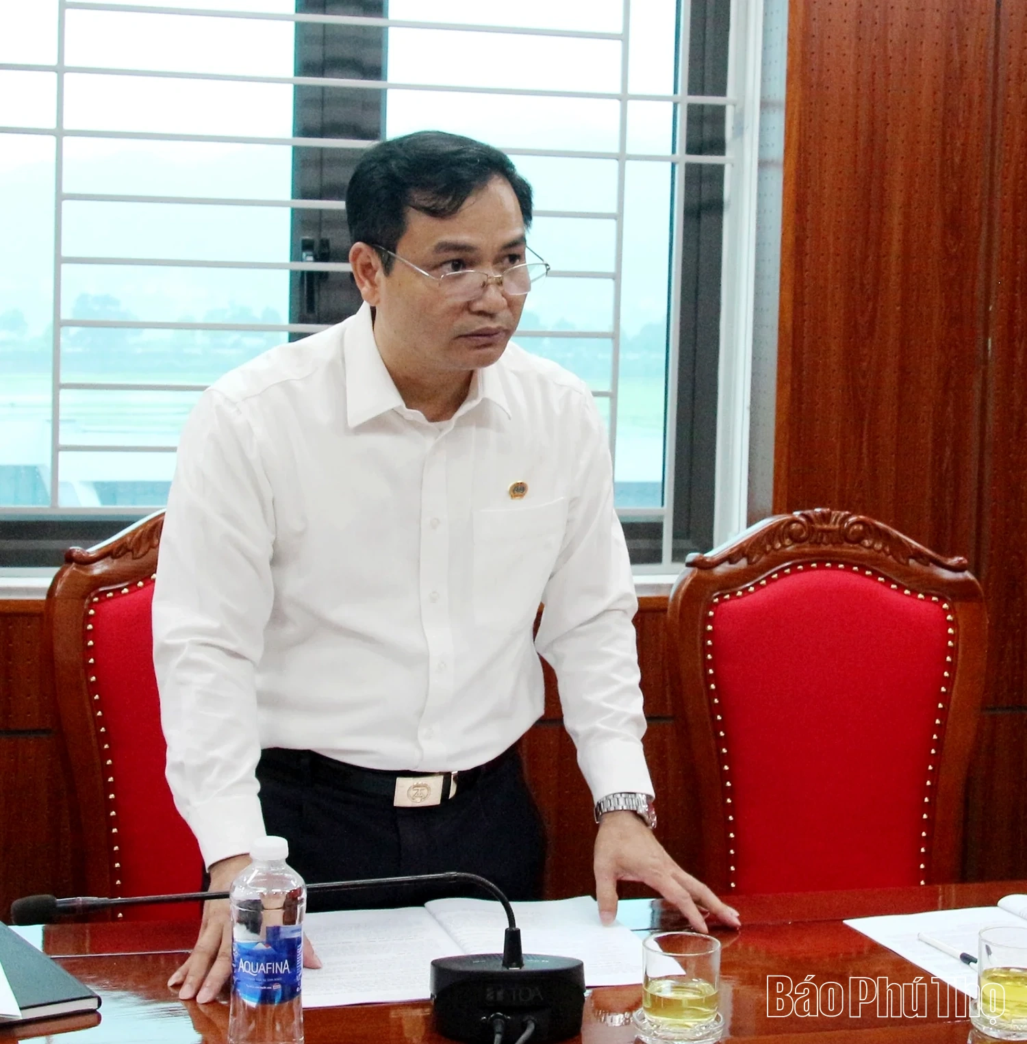 Đoàn công tác của Tòa án nhân dân tỉnh làm việc với Tòa án nhân dân khu vực 12 - Phú Thọ