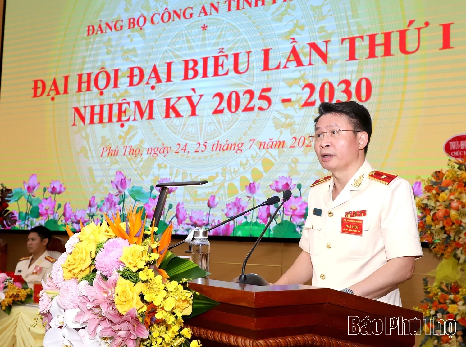 Đại hội đại biểu Đảng bộ Công an tỉnh Phú Thọ lần thứ I, nhiệm kỳ 2025 - 2030 thành công tốt đẹp
