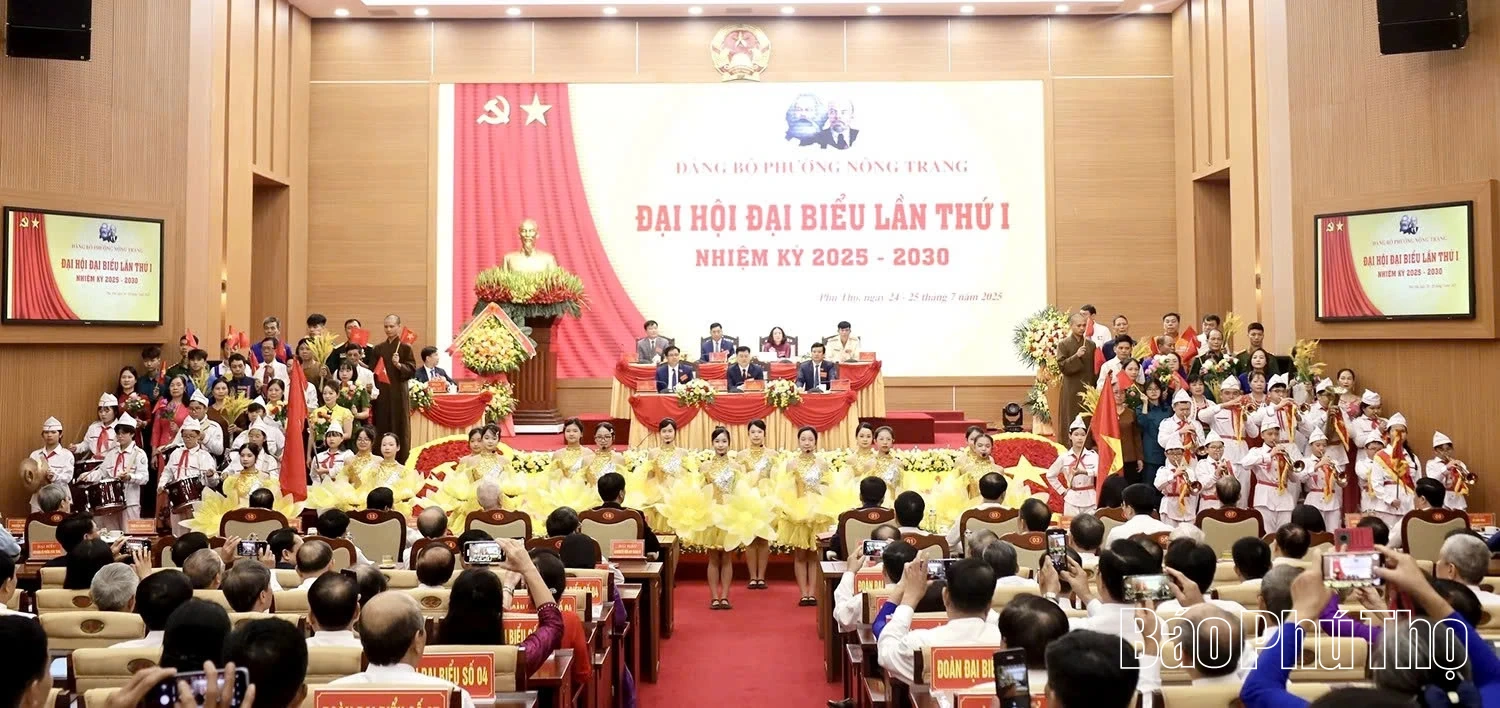 Đại hội đại biểu Đảng bộ phường Nông Trang, nhiệm kỳ 2025-2030