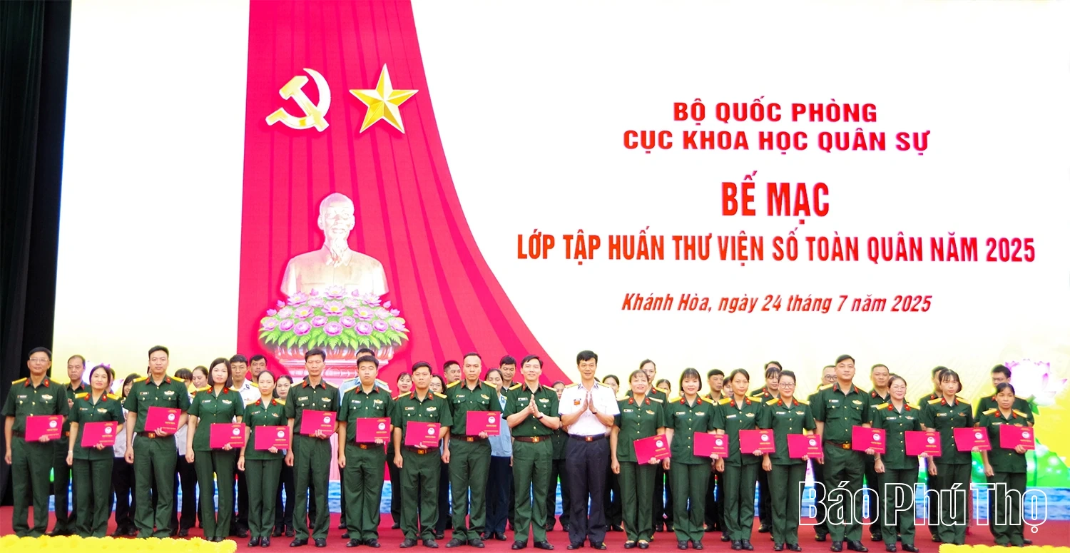 Bế mạc tập huấn thư viện số toàn quân năm 2025