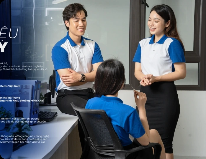 In áo đồng phục Hà Nội ĐẸP, NHANH, CHUẨN cùng Đồng phục GẤU