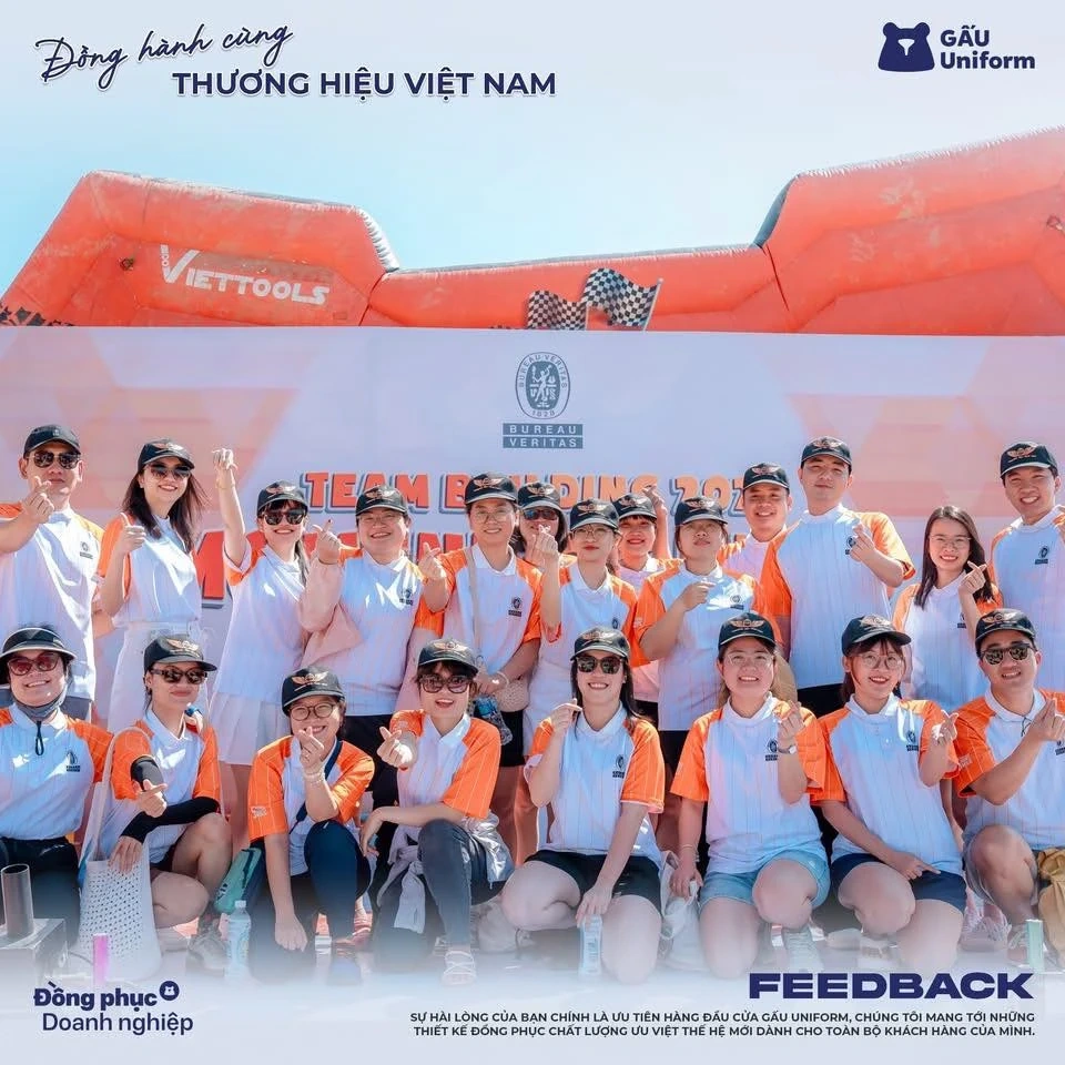 In áo đồng phục Hà Nội ĐẸP, NHANH, CHUẨN cùng Đồng phục GẤU