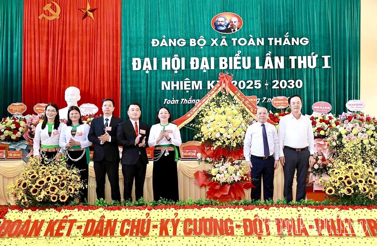 Đại hội đại biểu Đảng bộ xã Toàn Thắng lần thứ I, nhiệm kỳ 2025 - 2030