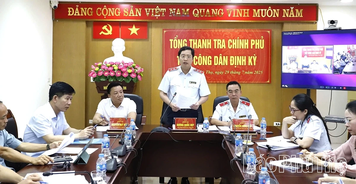 Thanh tra Chính phủ tiếp công dân tại Phú Thọ