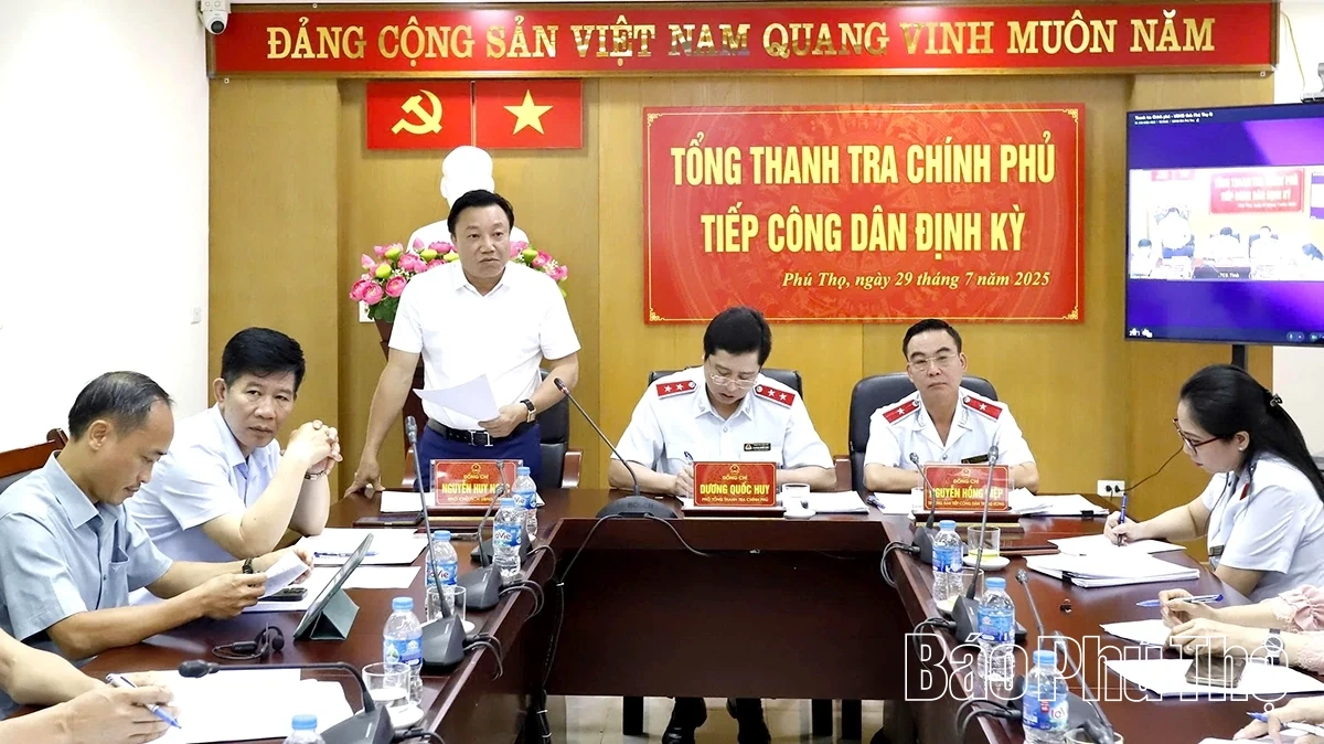 Thanh tra Chính phủ tiếp công dân tại Phú Thọ