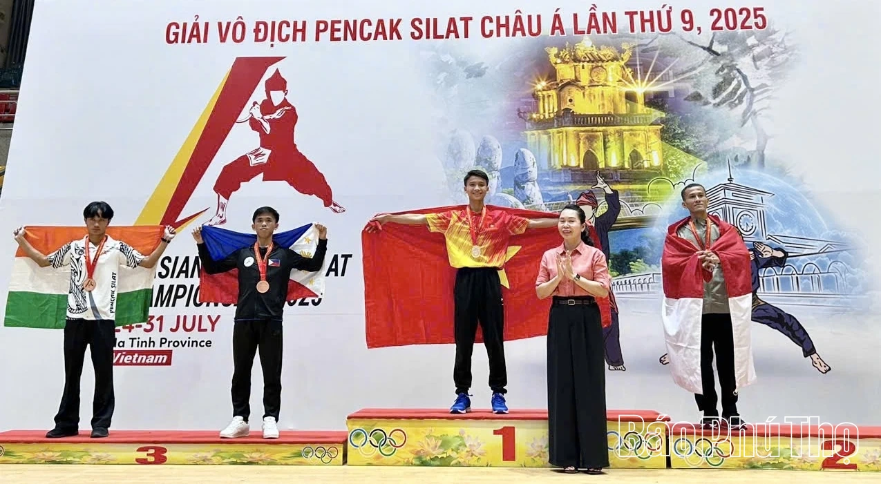 Phu Tho athlete wins Gold at 2025 Asian Pencak Silat Championship