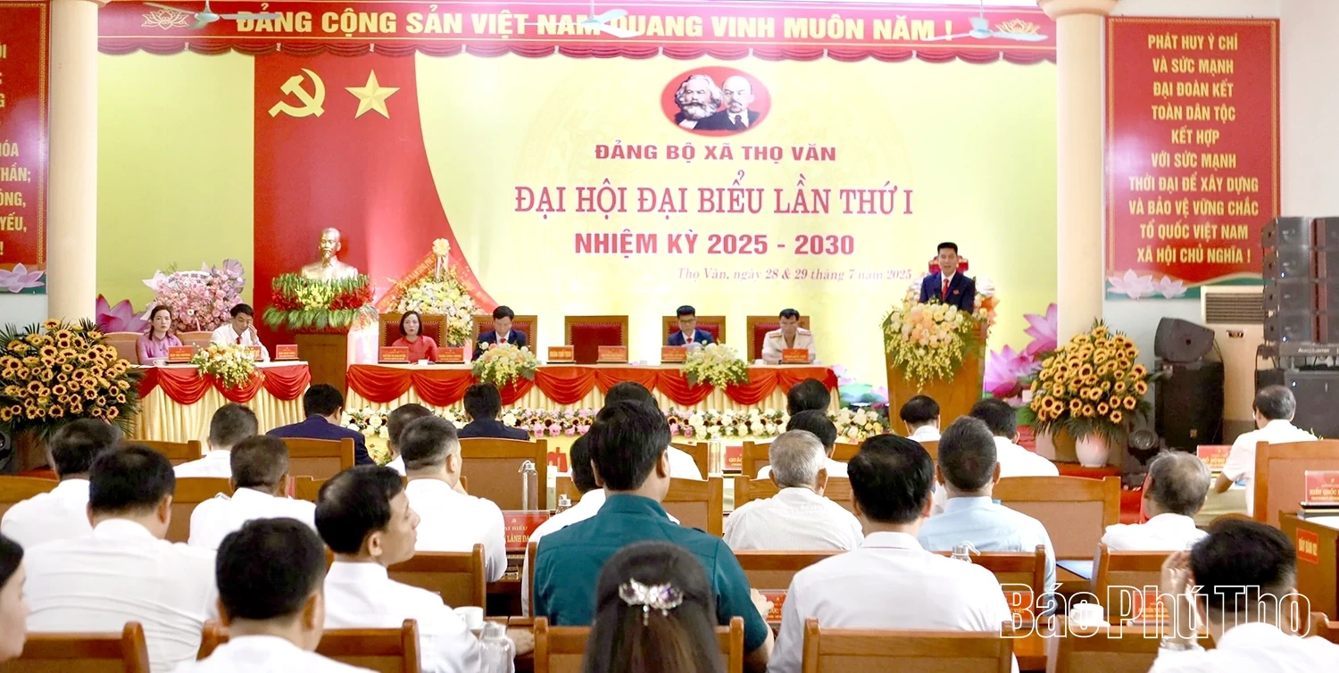 Đại hội đại biểu Đảng bộ xã Thọ Văn lần thứ I, nhiệm kỳ 2025-2030