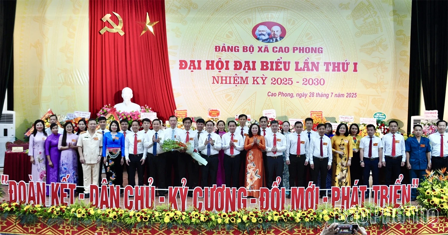 Đại hội đại biểu Đảng bộ xã Cao Phong lần thứ I, nhiệm kỳ 2025 - 2030
