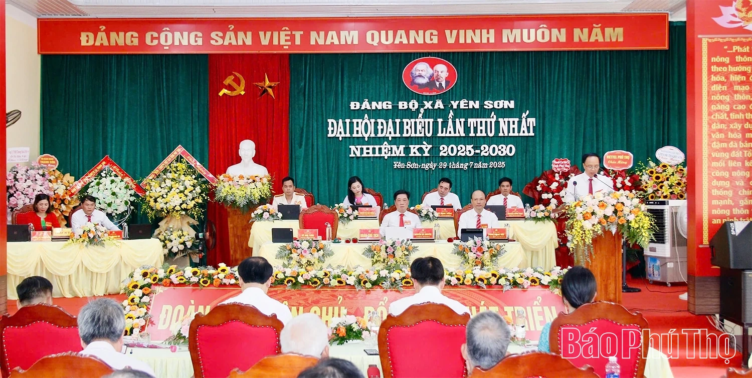 Đại hội đại biểu Đảng bộ xã Yên Sơn lần thứ I, nhiệm kỳ 2025 - 2030
