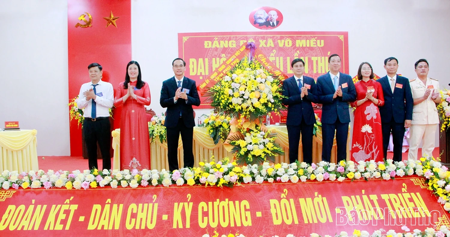 Đại hội đại biểu Đảng bộ xã Võ Miếu lần thứ I, nhiệm kỳ 2025-2030