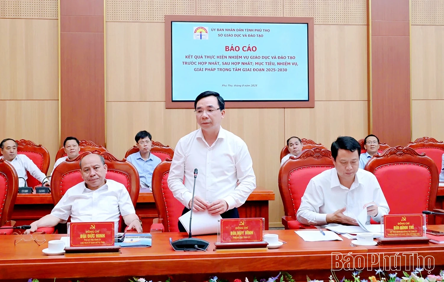 Thường trực Tỉnh ủy làm việc với Sở Giáo dục và Đào tạo