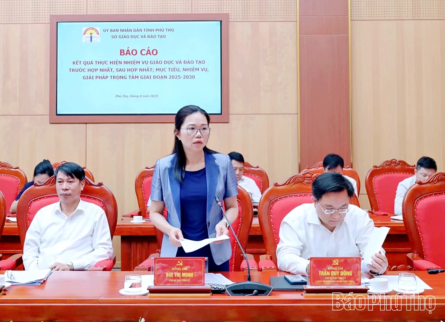 Thường trực Tỉnh ủy làm việc với Sở Giáo dục và Đào tạo