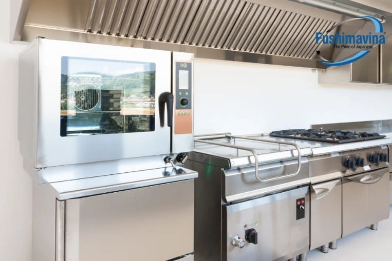 Tối ưu vận hành an toàn cùng bếp inox nhà hàng cao cấp từ Fushimavina