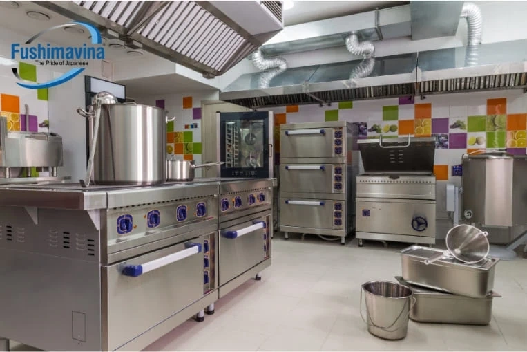 Tối ưu vận hành an toàn cùng bếp inox nhà hàng cao cấp từ Fushimavina