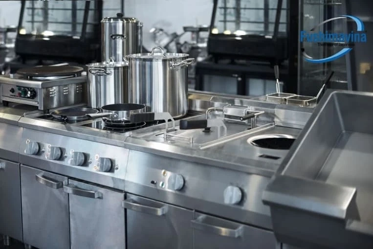 Tối ưu vận hành an toàn cùng bếp inox nhà hàng cao cấp từ Fushimavina