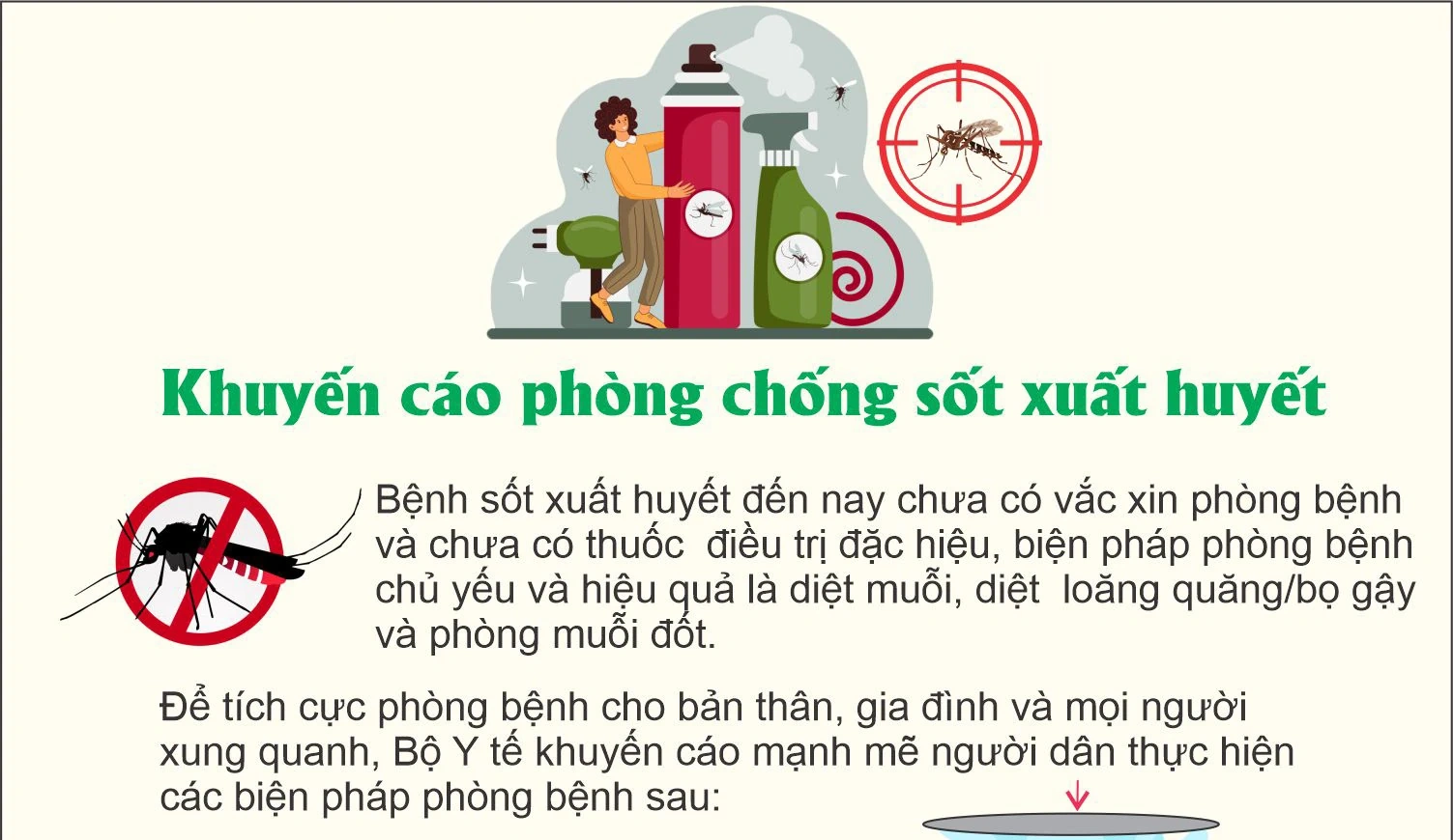 Khuyến cáo phòng chống sốt xuất huyết