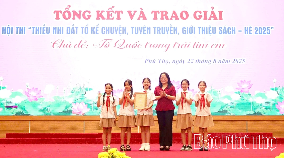 Hội thi “Thiếu nhi Đất Tổ kể chuyện, tuyên truyền, giới thiệu sách - Hè 2025”